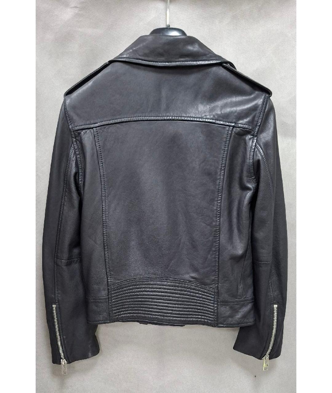 ZADIG & VOLTAIRE Черная кожаная куртка, фото 2