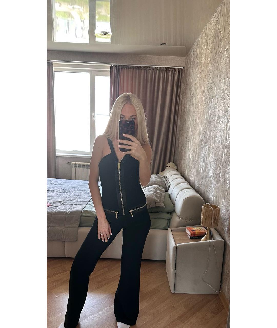 ELISABETTA FRANCHI Черный комбинезон, фото 2