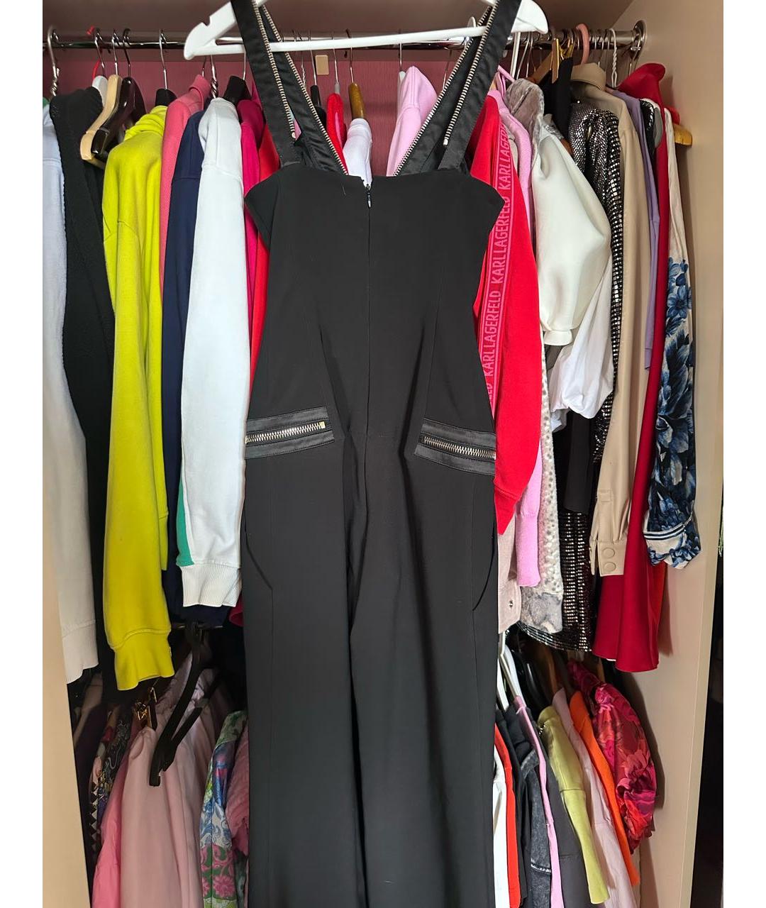 ELISABETTA FRANCHI Черный комбинезон, фото 6