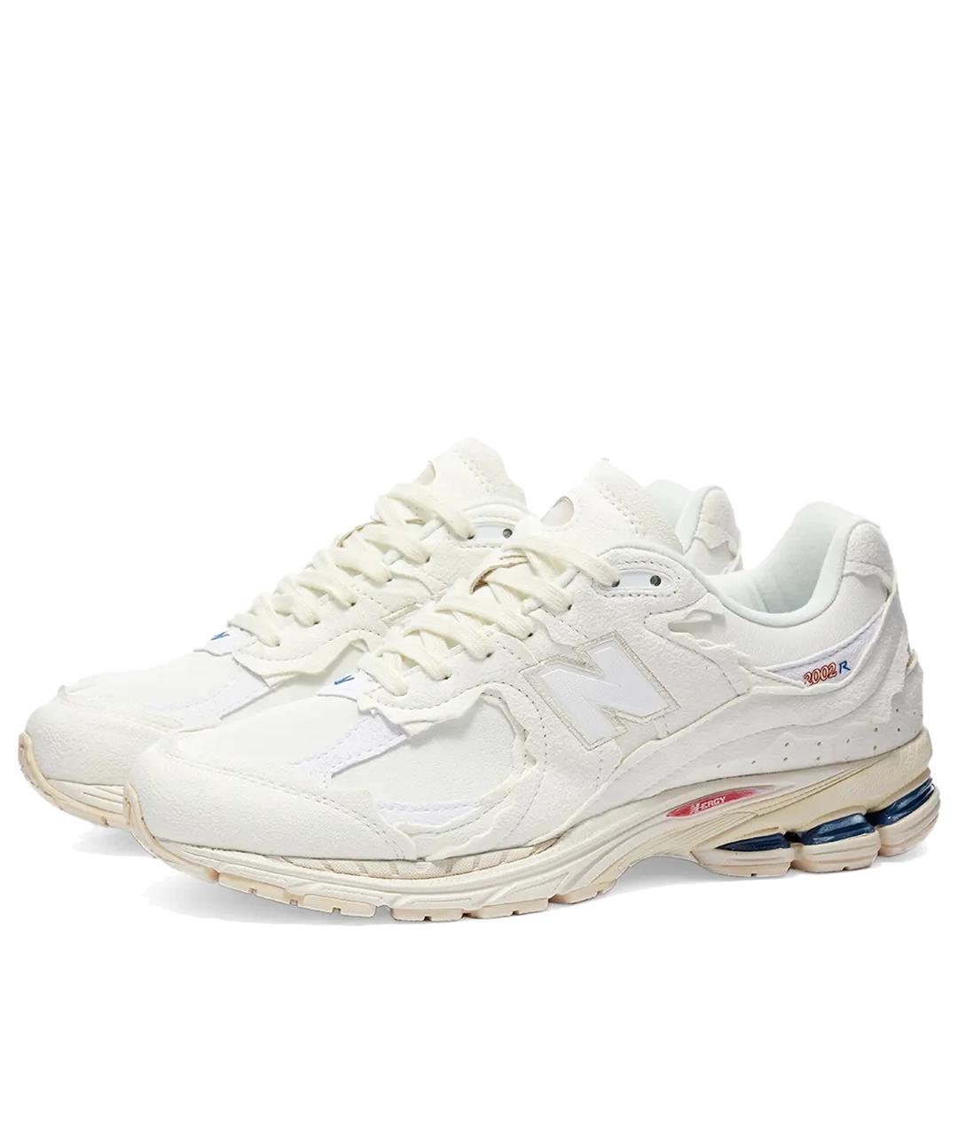 NEW BALANCE Белые кожаные низкие кроссовки / кеды, фото 2