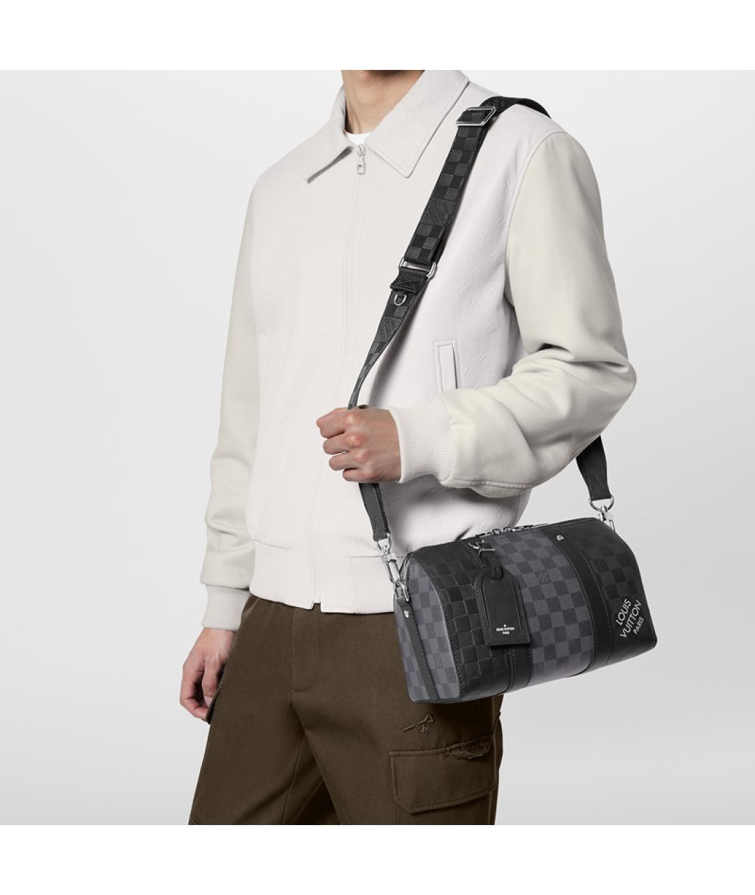 LOUIS VUITTON Черная сумка на плечо, фото 7