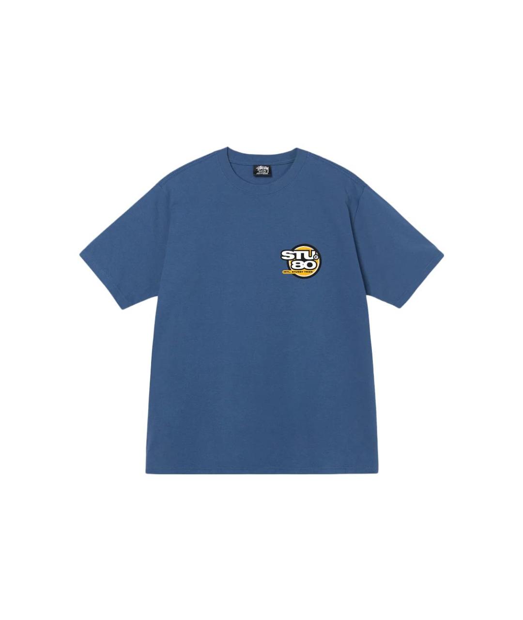 STUSSY Синяя футболка, фото 1