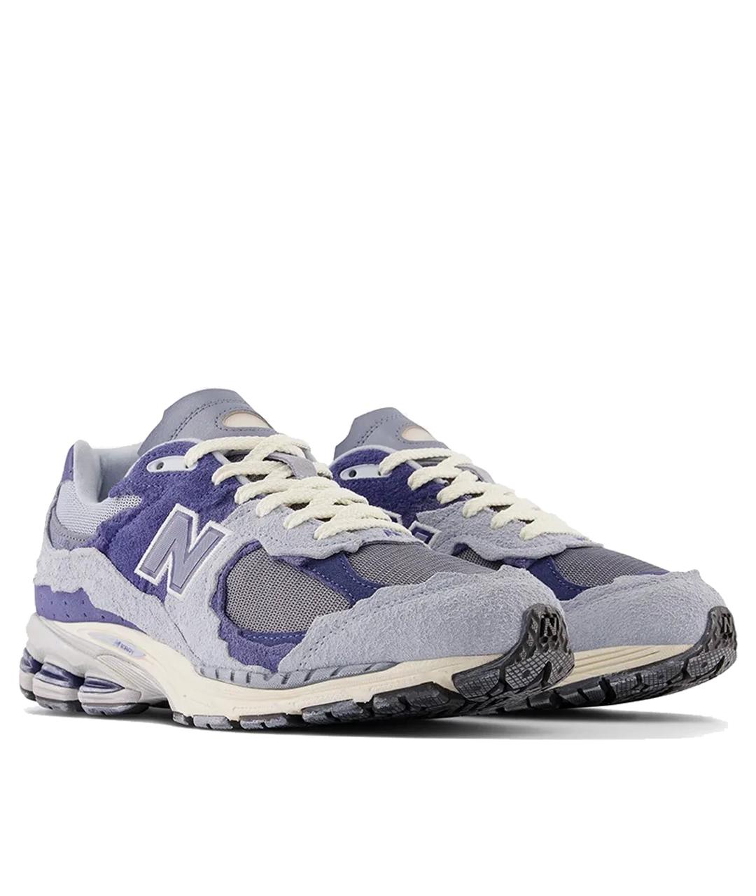 NEW BALANCE Фиолетовые кожаные кроссовки, фото 2