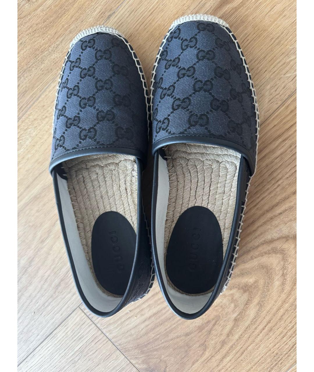 GUCCI Темно-синие текстильные эспадрильи, фото 7