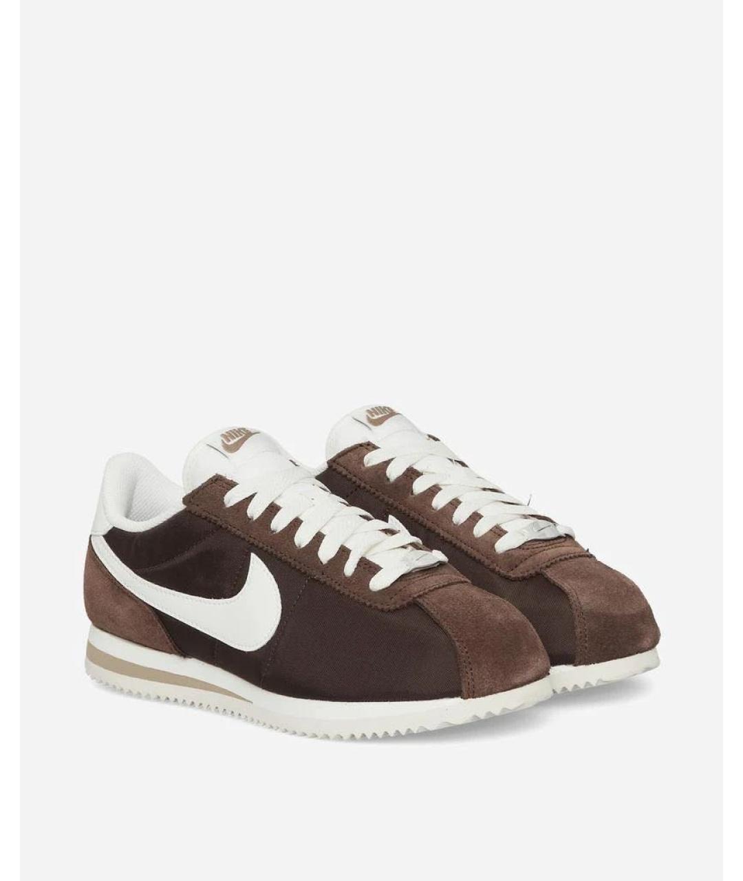 NIKE Коричневые текстильные кроссовки, фото 3