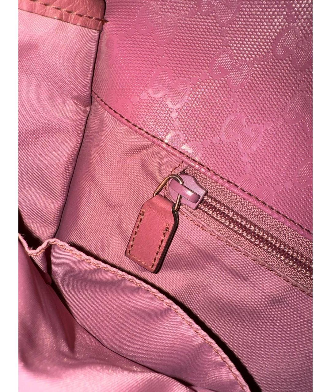 GUCCI Розовая сумка на плечо из лакированной кожи, фото 2