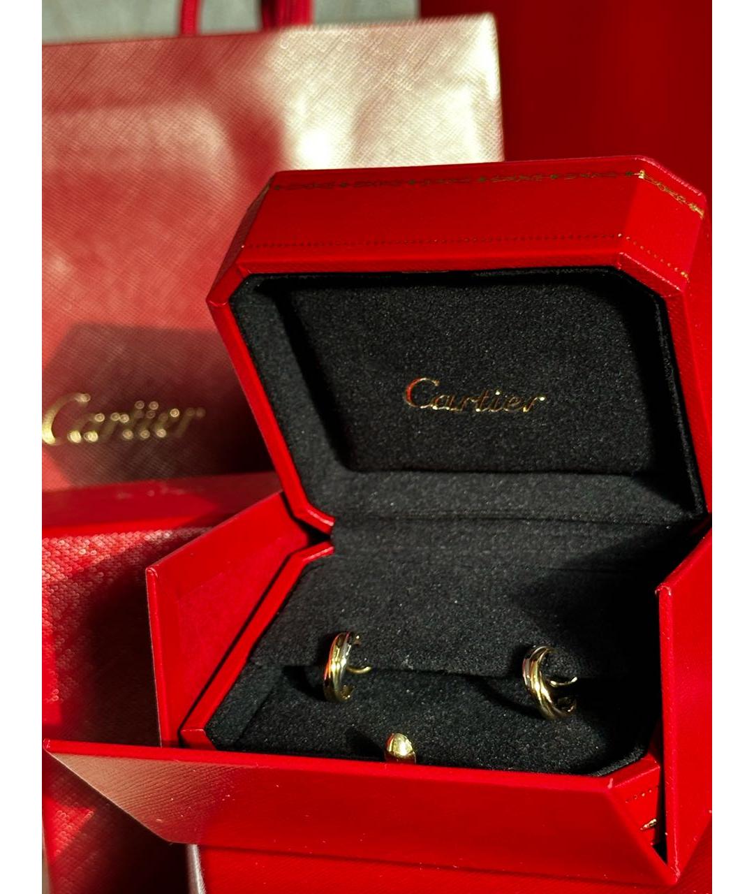 CARTIER Золотые серьги из розового золота, фото 4