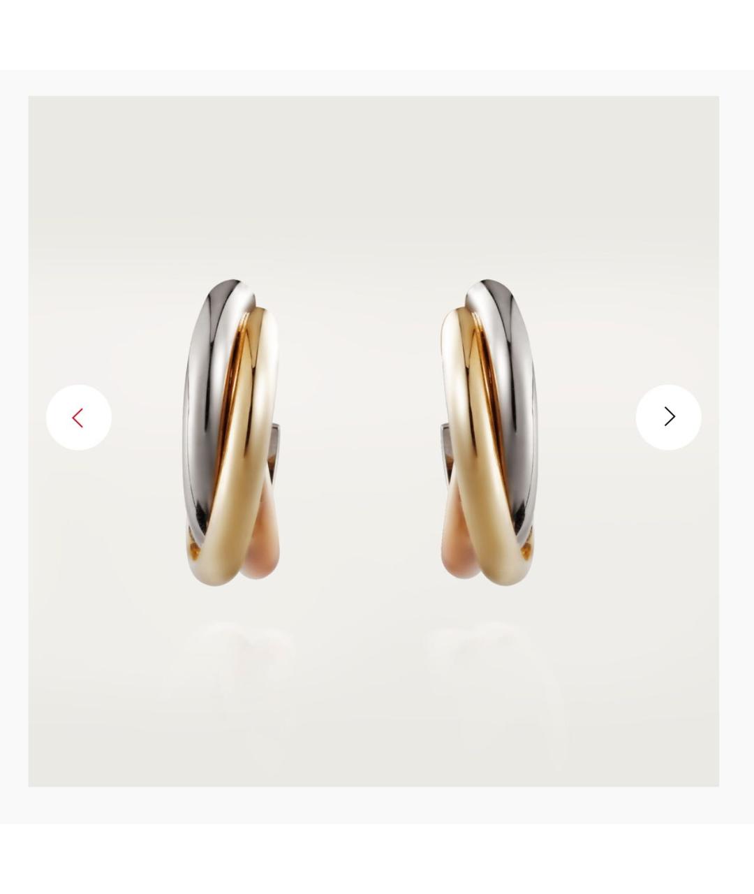 CARTIER Золотые серьги из розового золота, фото 5
