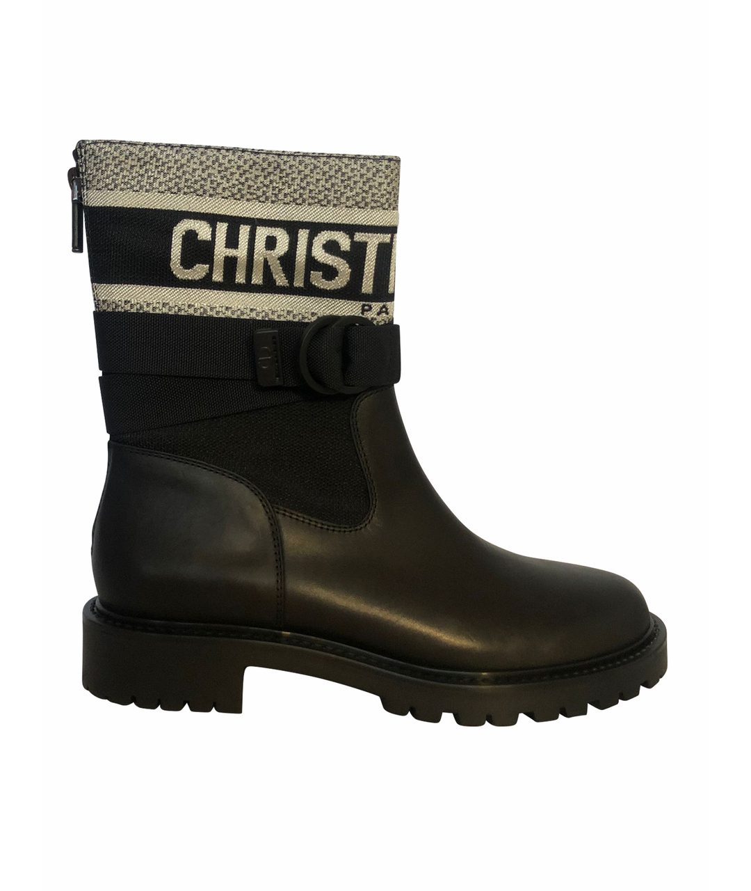 CHRISTIAN DIOR PRE-OWNED Черные кожаные сапоги, фото 1