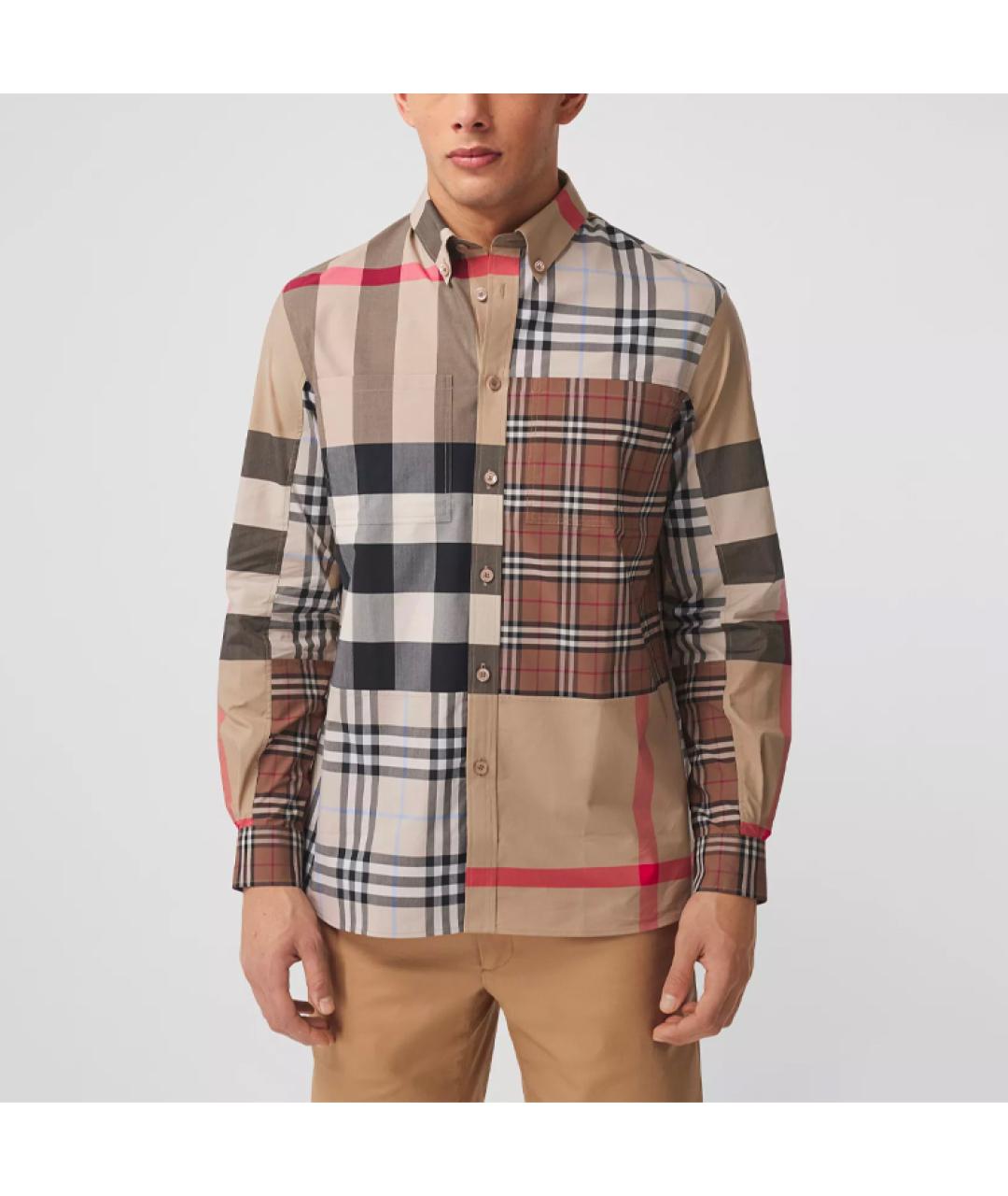 BURBERRY Бежевая кэжуал рубашка, фото 5