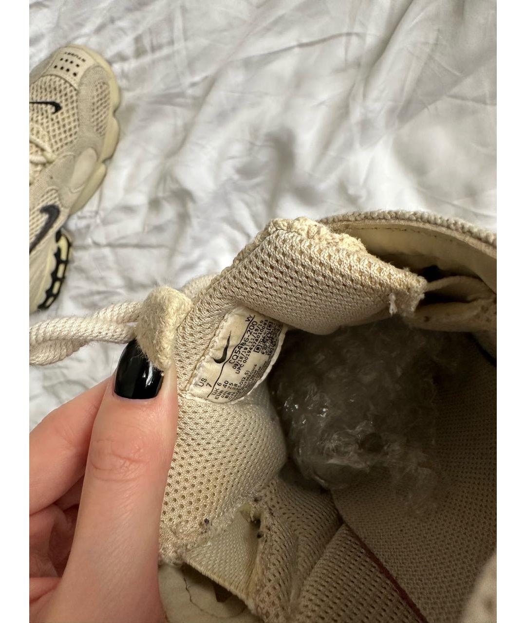 NIKE Бежевые текстильные кроссовки, фото 3