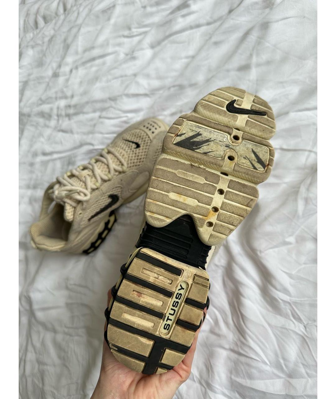 NIKE Бежевые текстильные кроссовки, фото 4