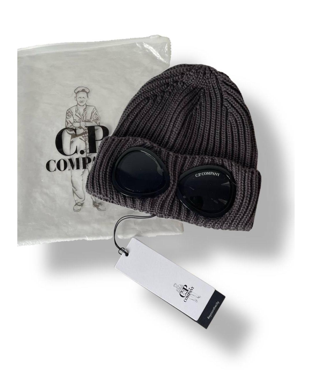 CP COMPANY Серая шерстяная шапка, фото 6