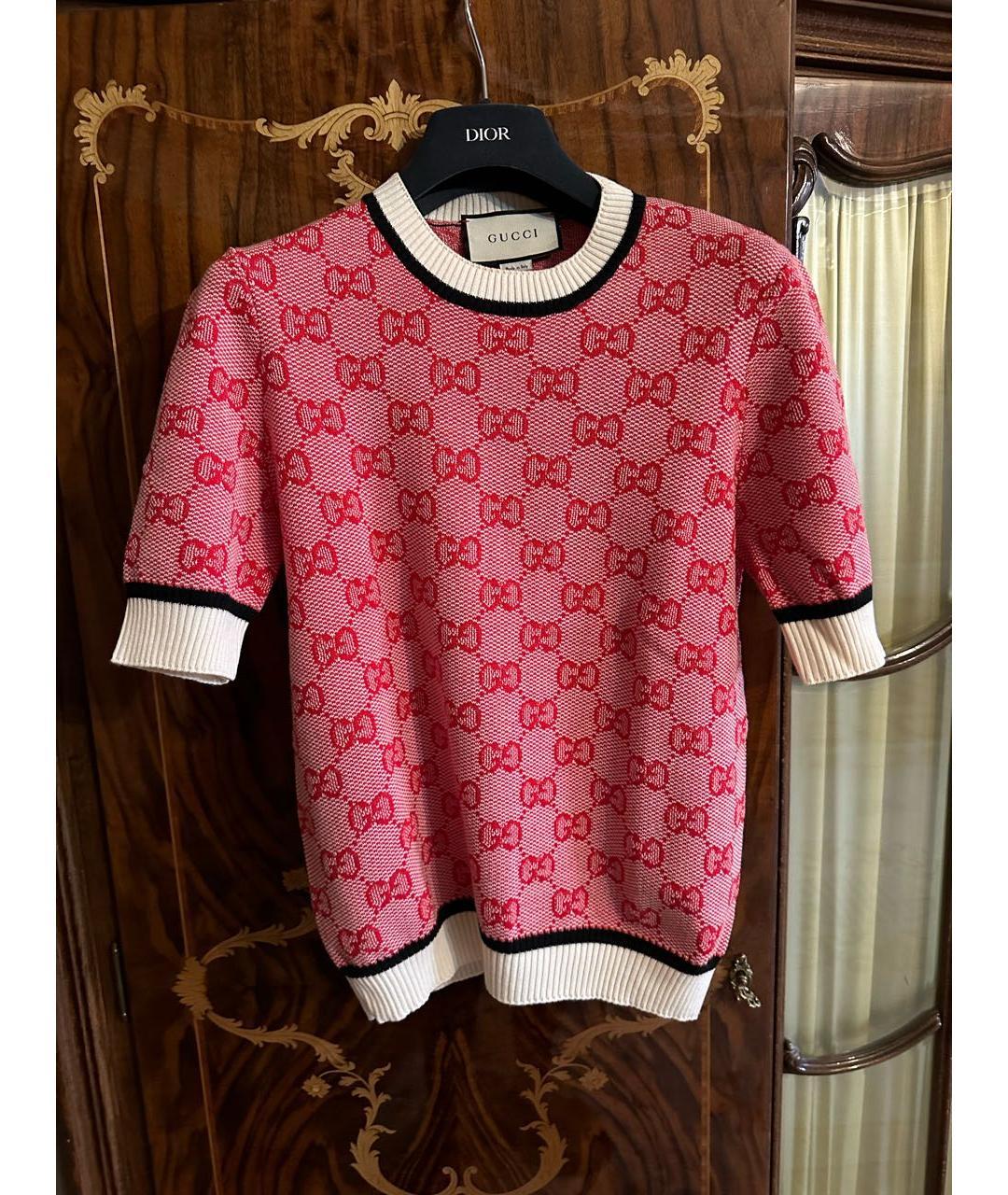 GUCCI Розовый джемпер / свитер, фото 3