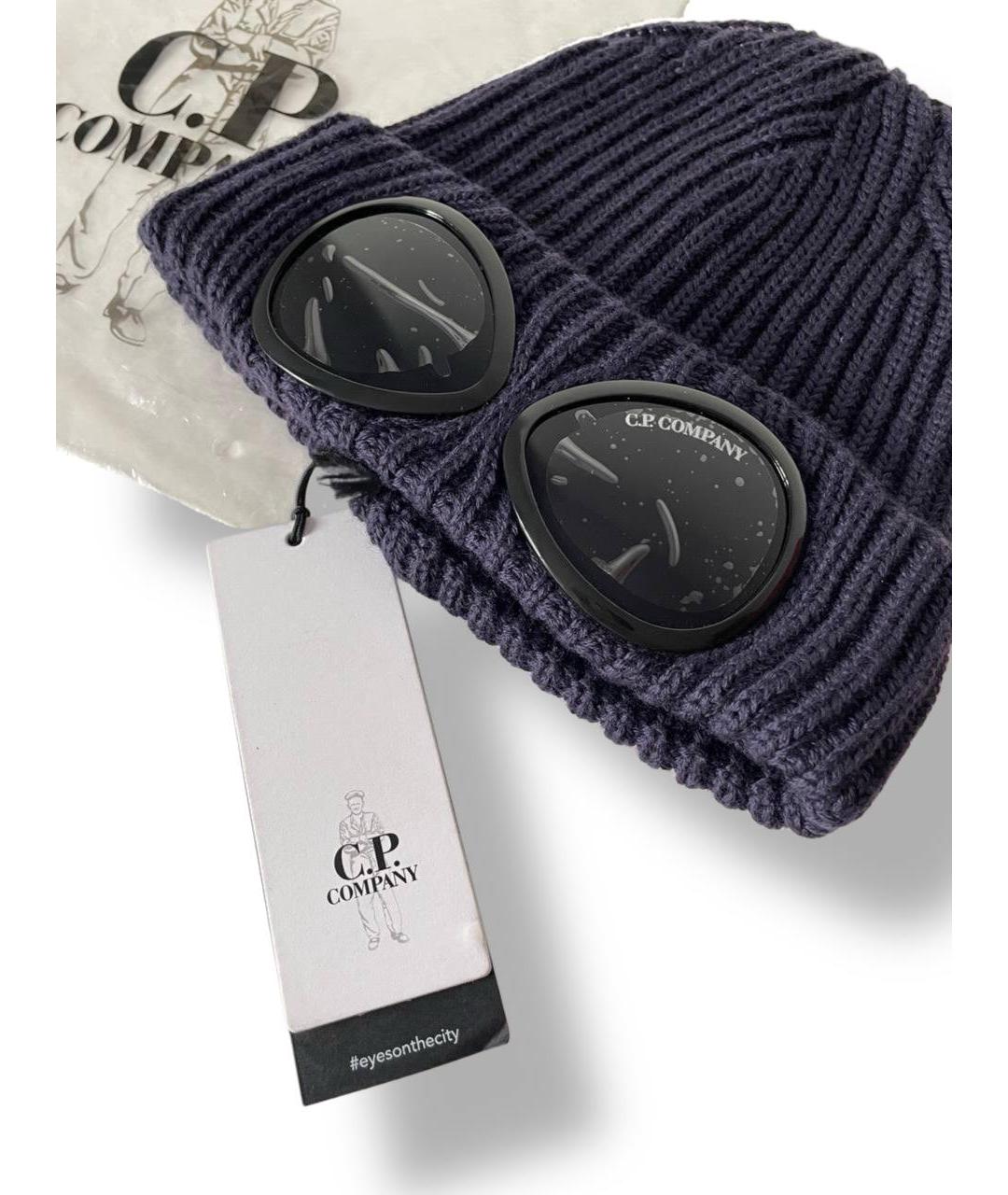CP COMPANY Синяя шерстяная шапка, фото 2