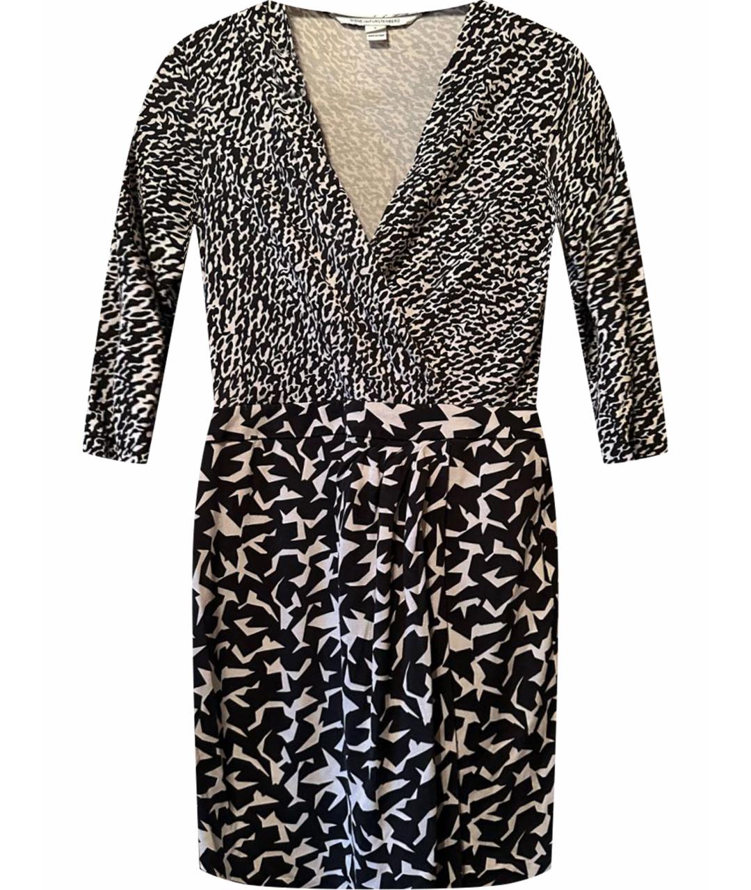 DIANE VON FURSTENBERG Мульти шелковое коктейльное платье, фото 1