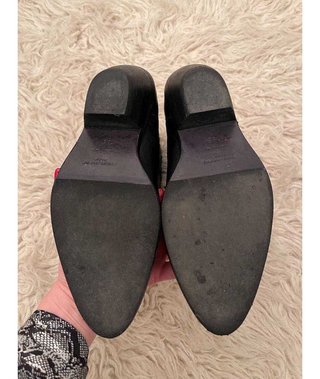 SAINT LAURENT Черные кожаные ботинки, фото 4