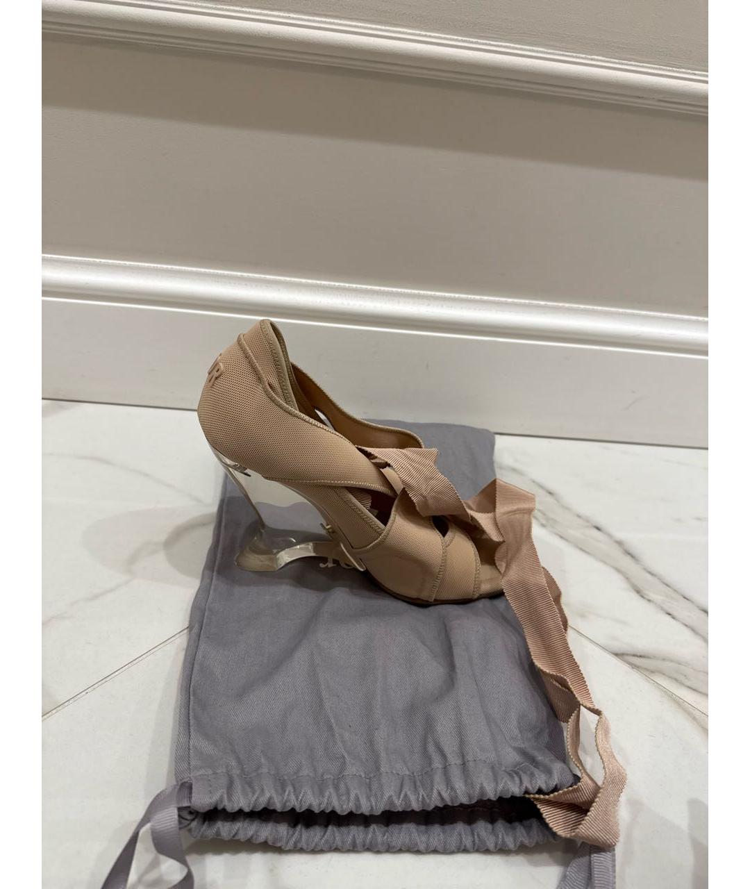 CHRISTIAN DIOR Розовые босоножки, фото 6