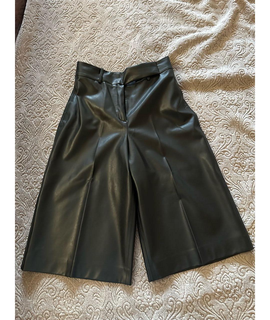 ERMANNO SCERVINO Черные кожаные капри, фото 4