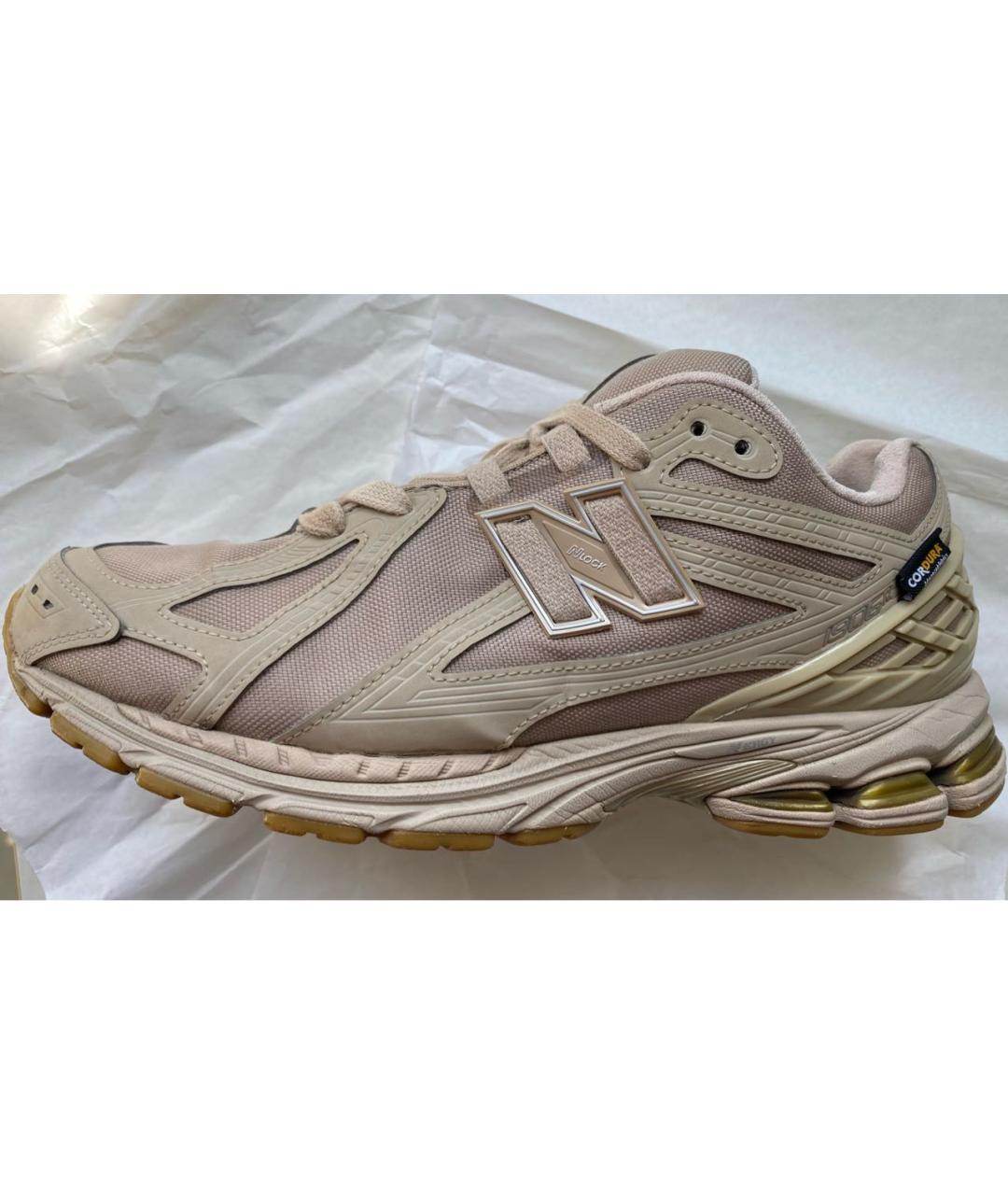NEW BALANCE Бежевые текстильные низкие кроссовки / кеды, фото 5