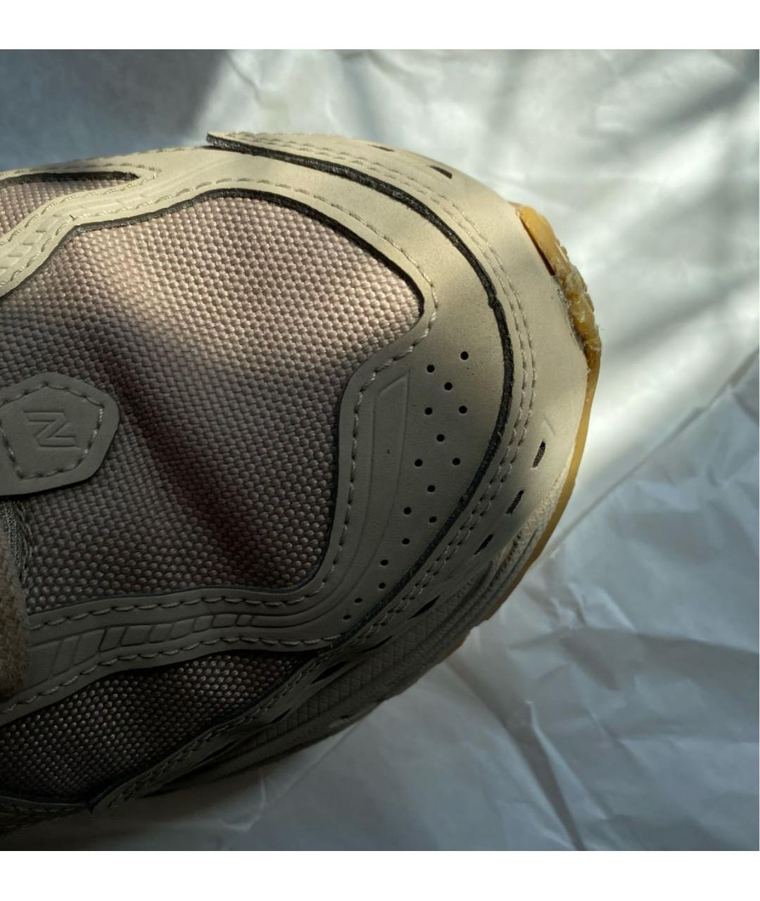 NEW BALANCE Бежевые текстильные низкие кроссовки / кеды, фото 3