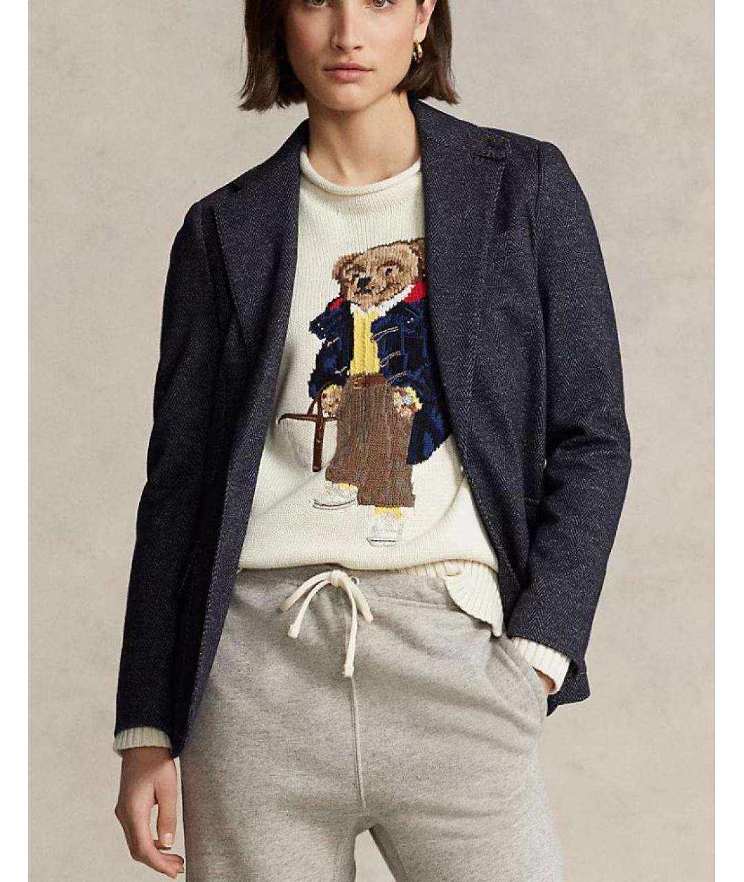 POLO RALPH LAUREN Бежевый хлопковый джемпер / свитер, фото 5