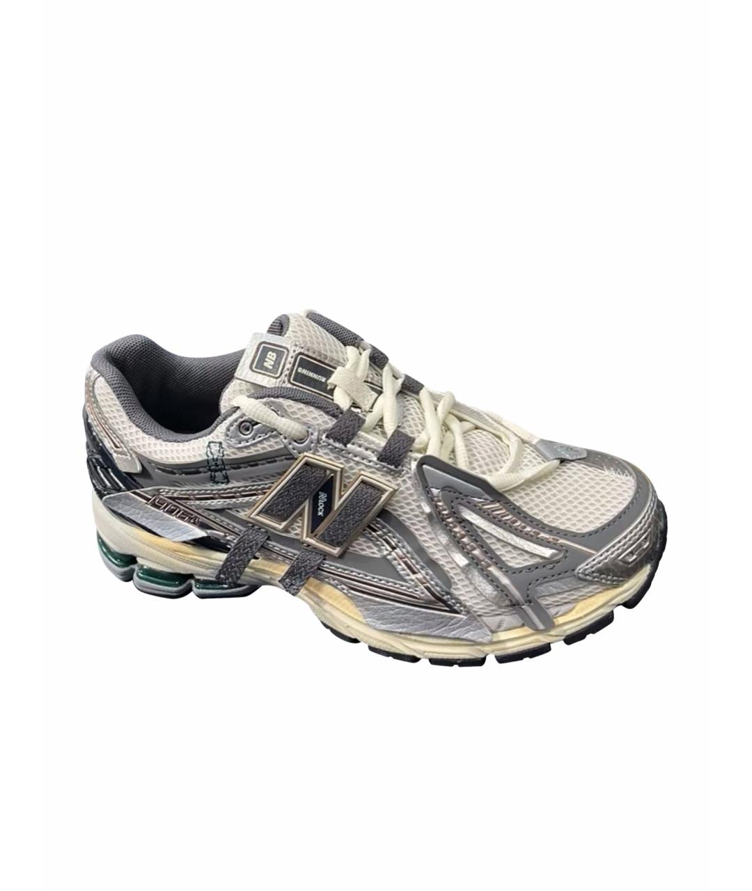 NEW BALANCE Серые текстильные низкие кроссовки / кеды, фото 1