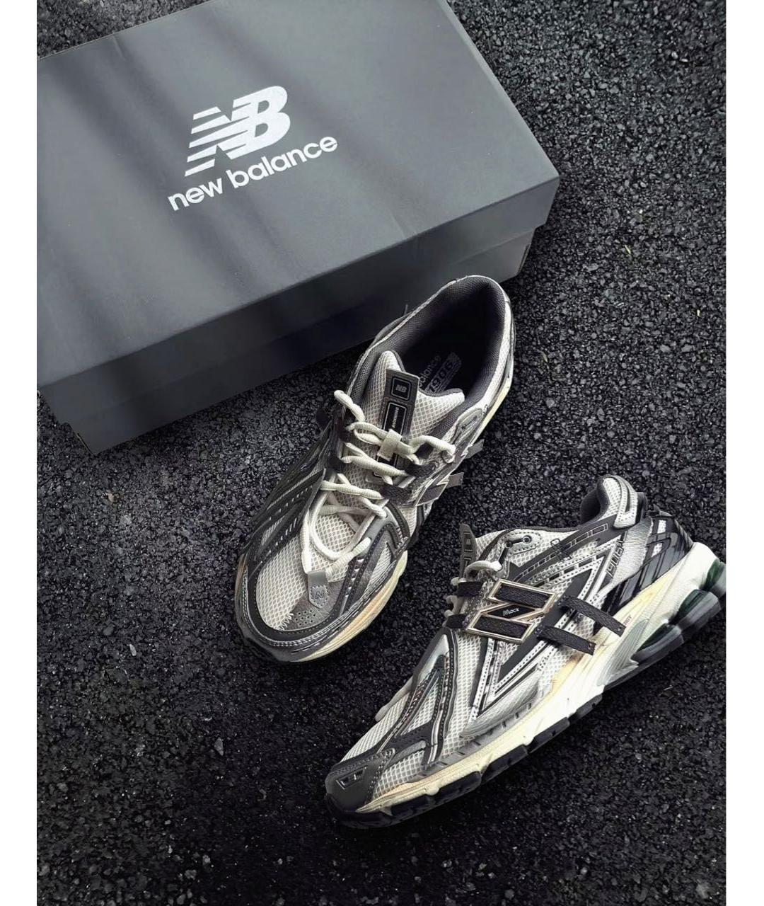 NEW BALANCE Серые текстильные низкие кроссовки / кеды, фото 4