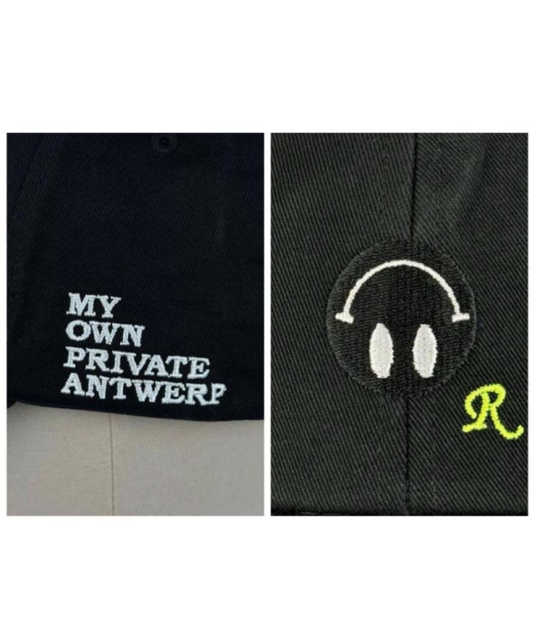 RAF SIMONS Черная хлопковая кепка, фото 6