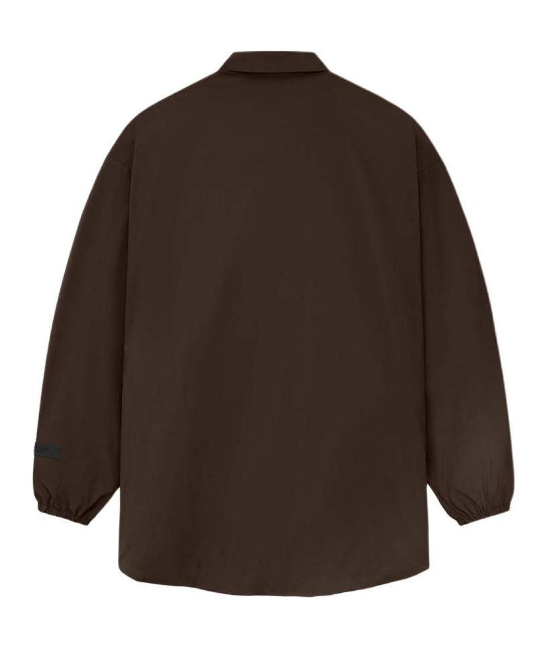 FEAR OF GOD ESSENTIALS Коричневая кэжуал рубашка, фото 2