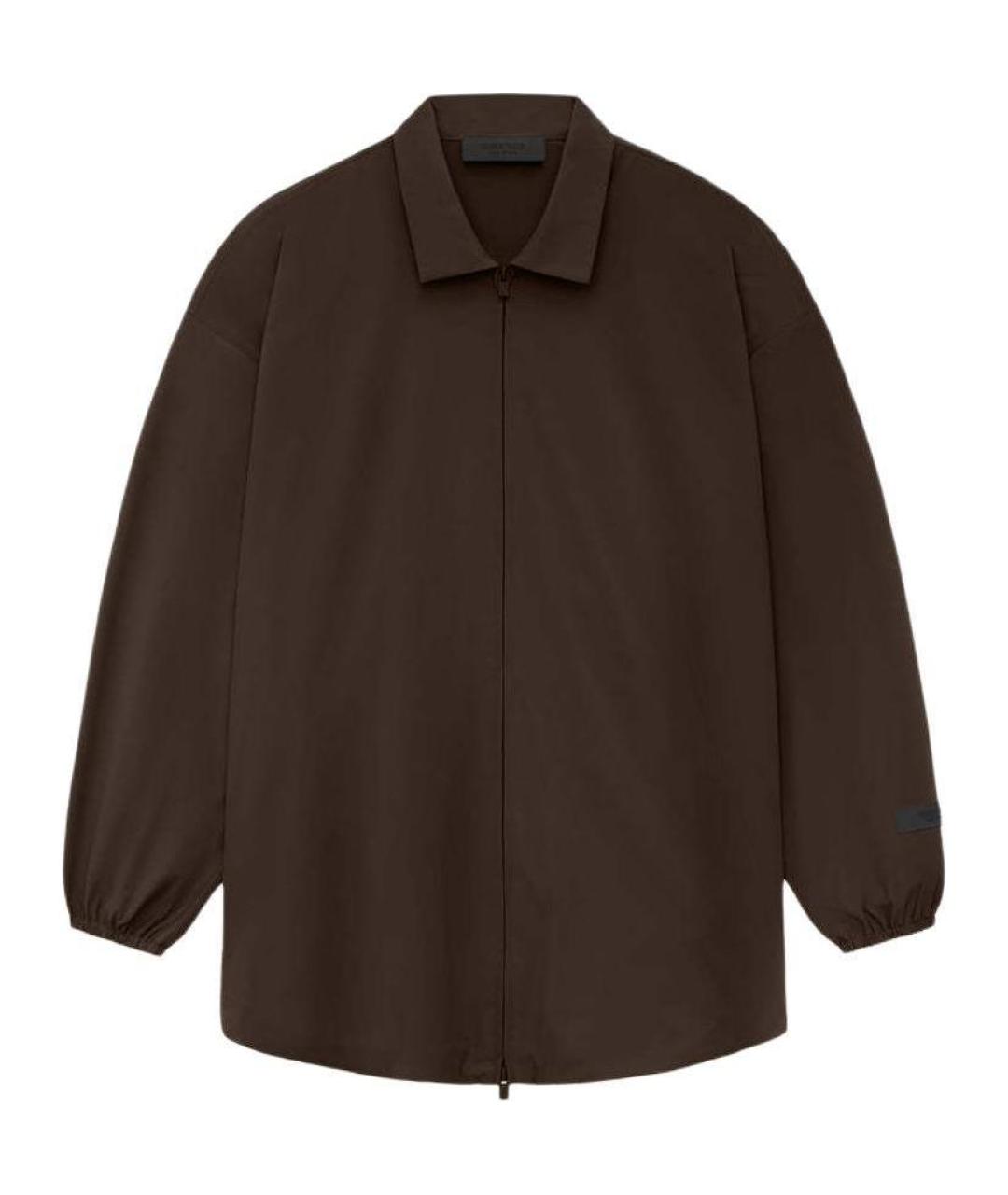 FEAR OF GOD ESSENTIALS Коричневая кэжуал рубашка, фото 1