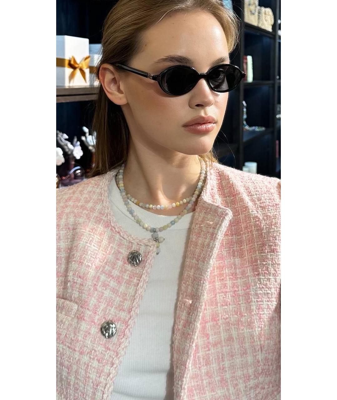 MIU MIU Черные пластиковые солнцезащитные очки, фото 5