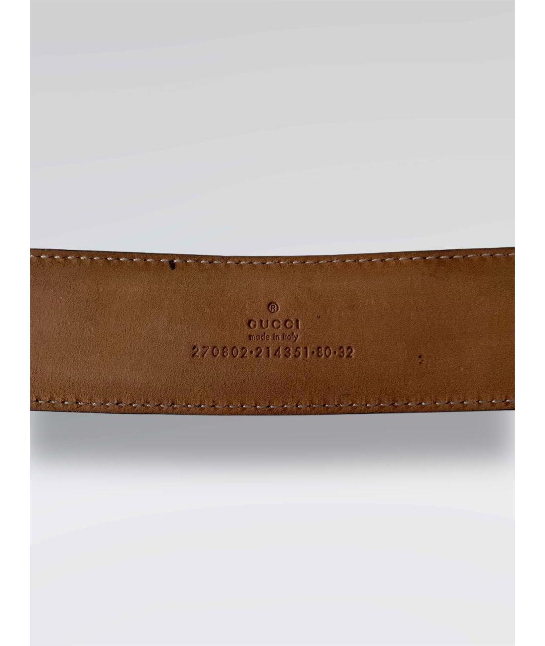 GUCCI Черный кожаный ремень, фото 5