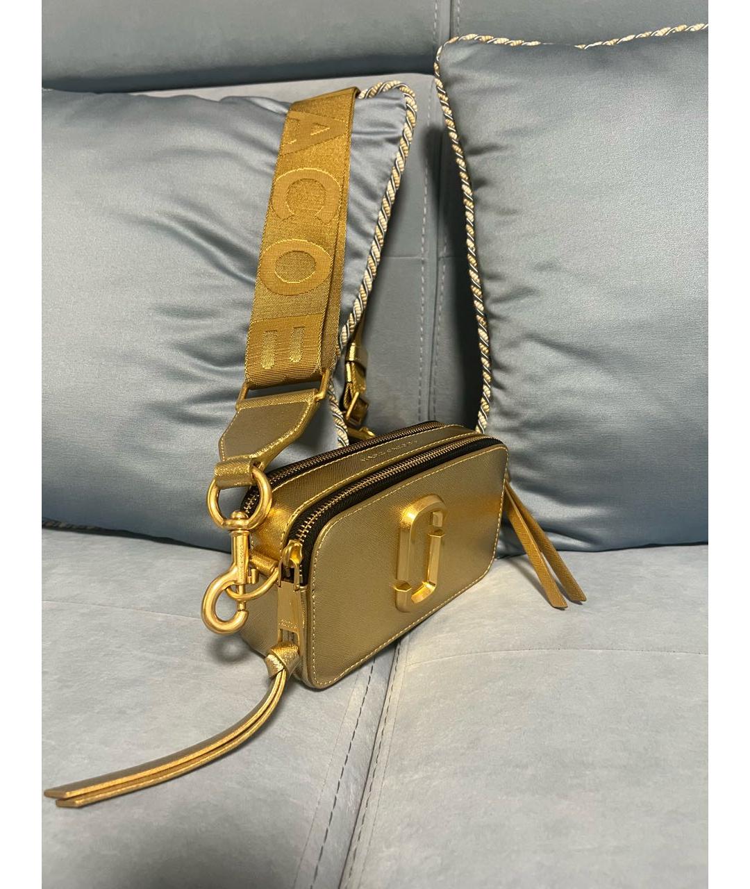 MARC JACOBS Золотая кожаная сумка через плечо, фото 2