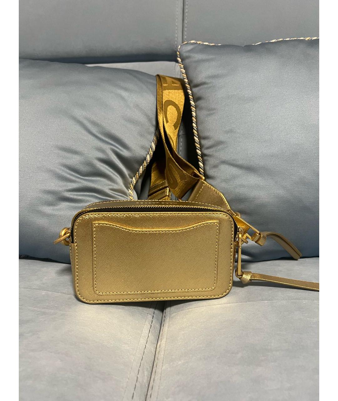 MARC JACOBS Золотая кожаная сумка через плечо, фото 3
