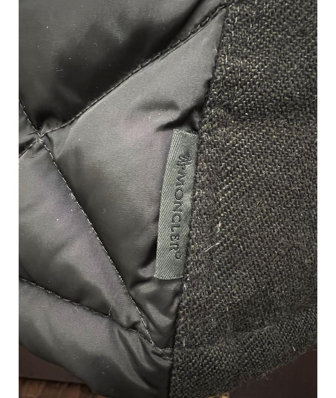 MONCLER Антрацитовый пуховик, фото 8