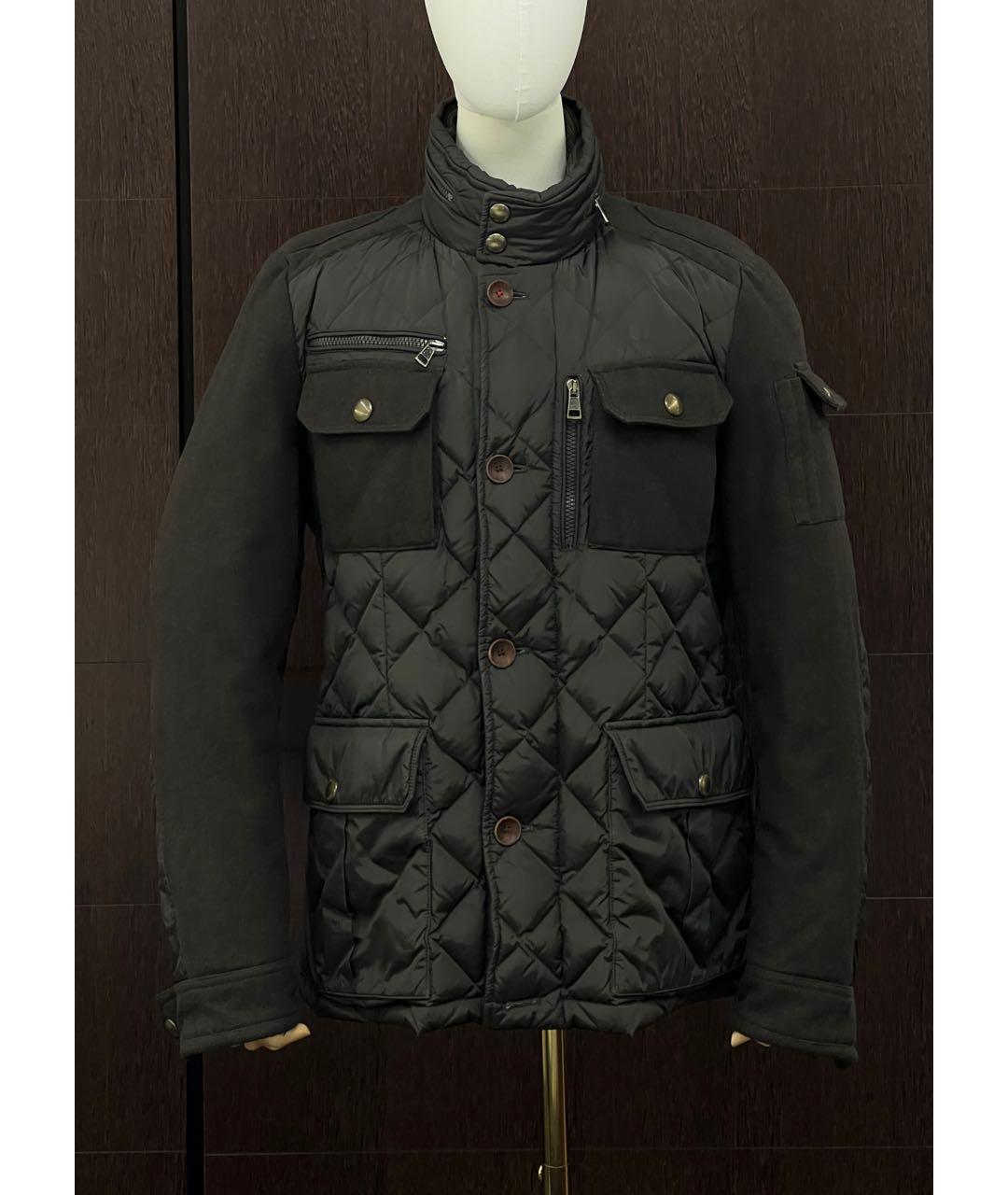 MONCLER Антрацитовый пуховик, фото 9