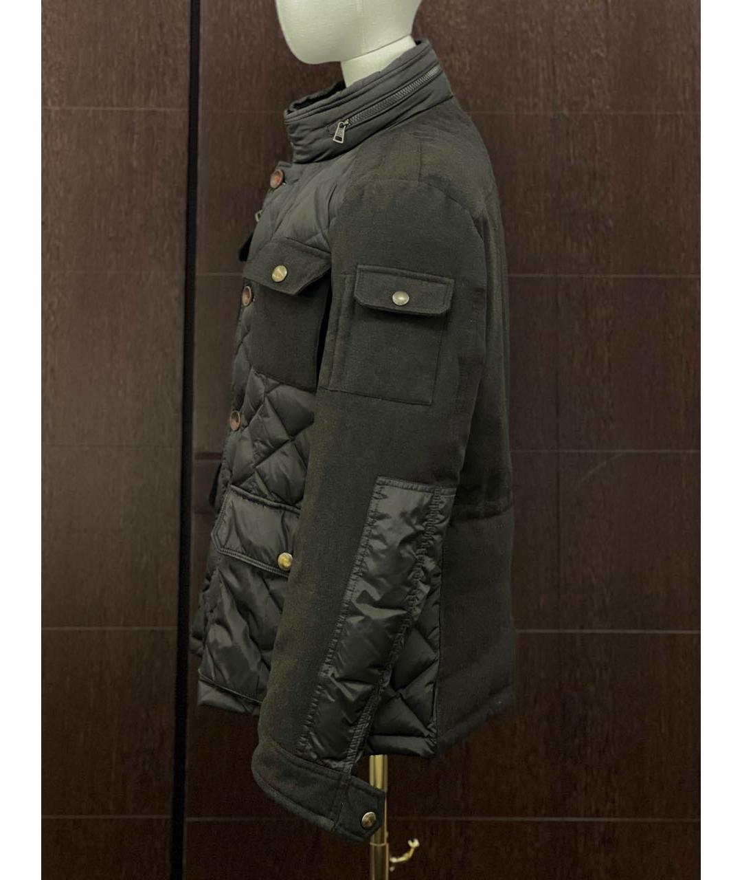 MONCLER Антрацитовый пуховик, фото 2