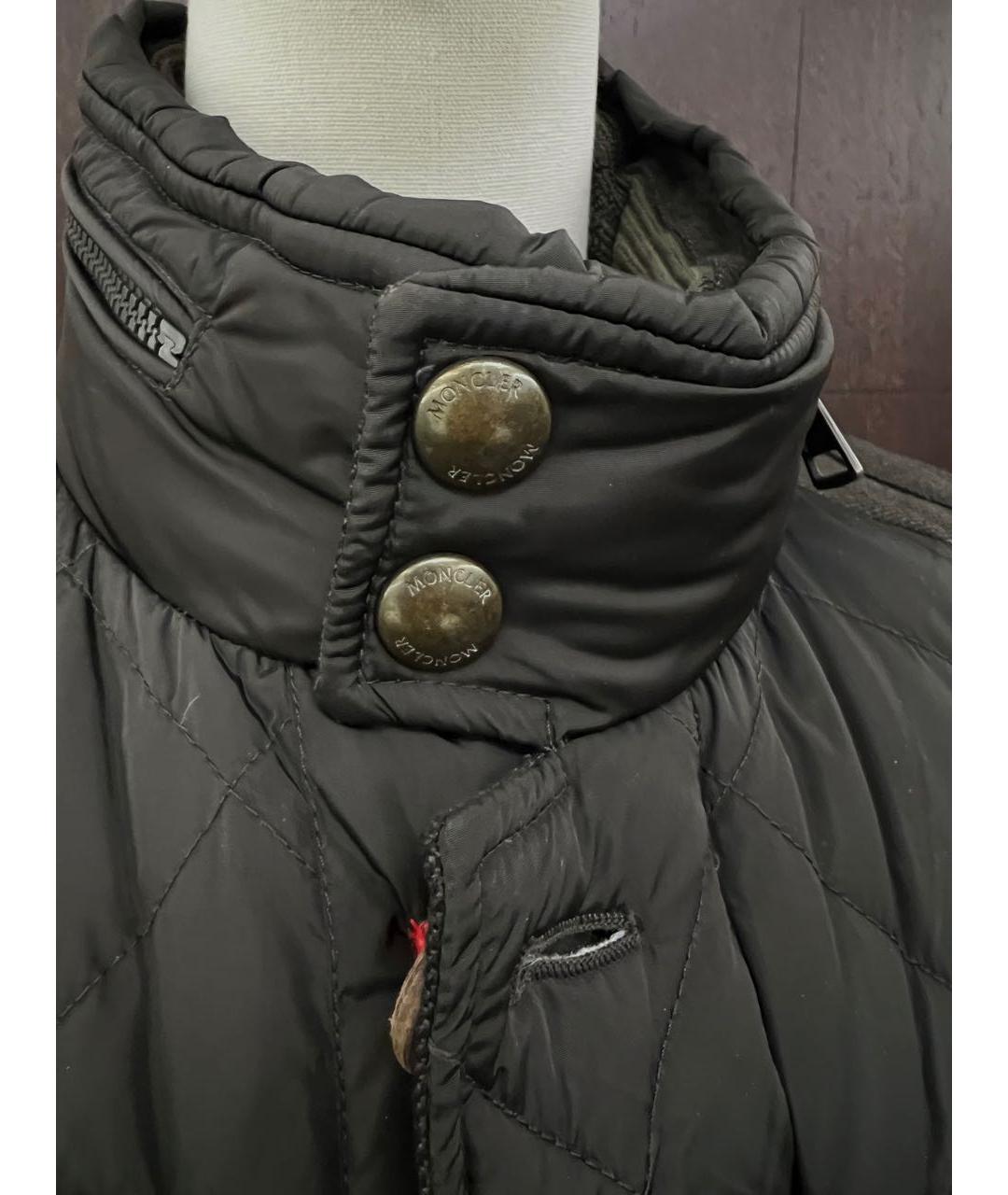 MONCLER Антрацитовый пуховик, фото 5