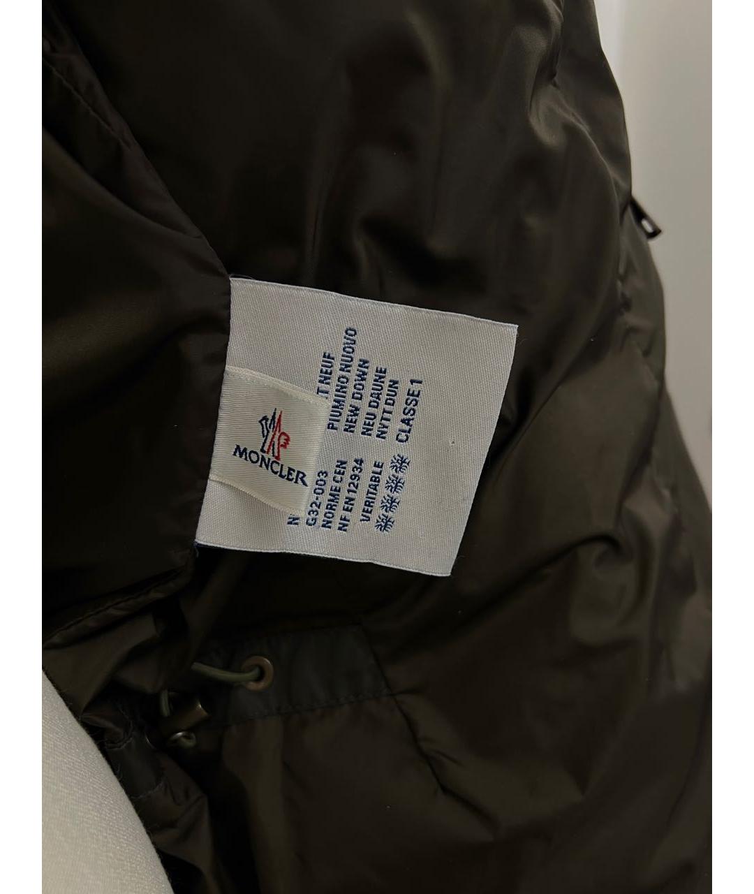 MONCLER Антрацитовый пуховик, фото 6