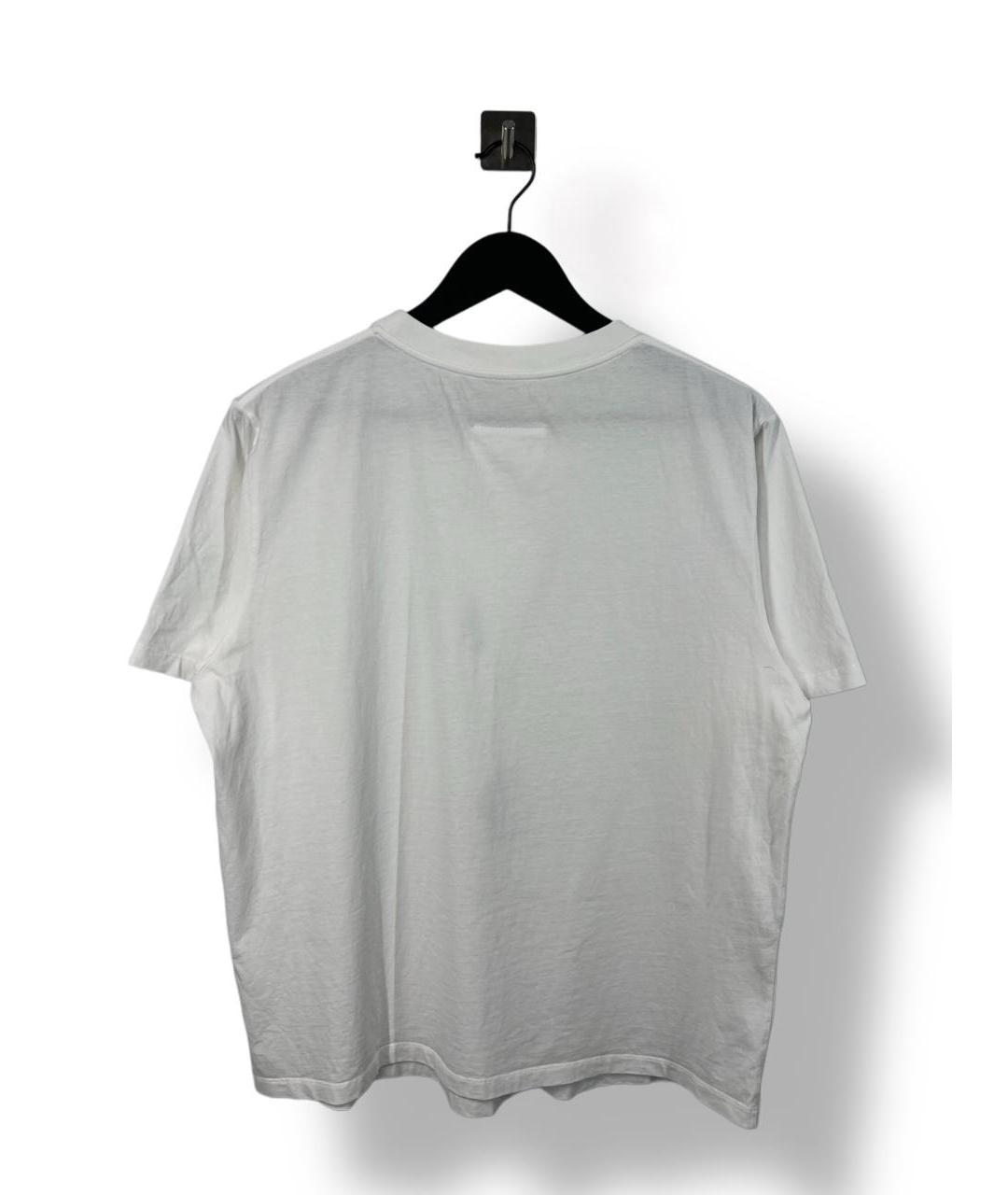 MM6 MAISON MARGIELA Белая хлопковая футболка, фото 3