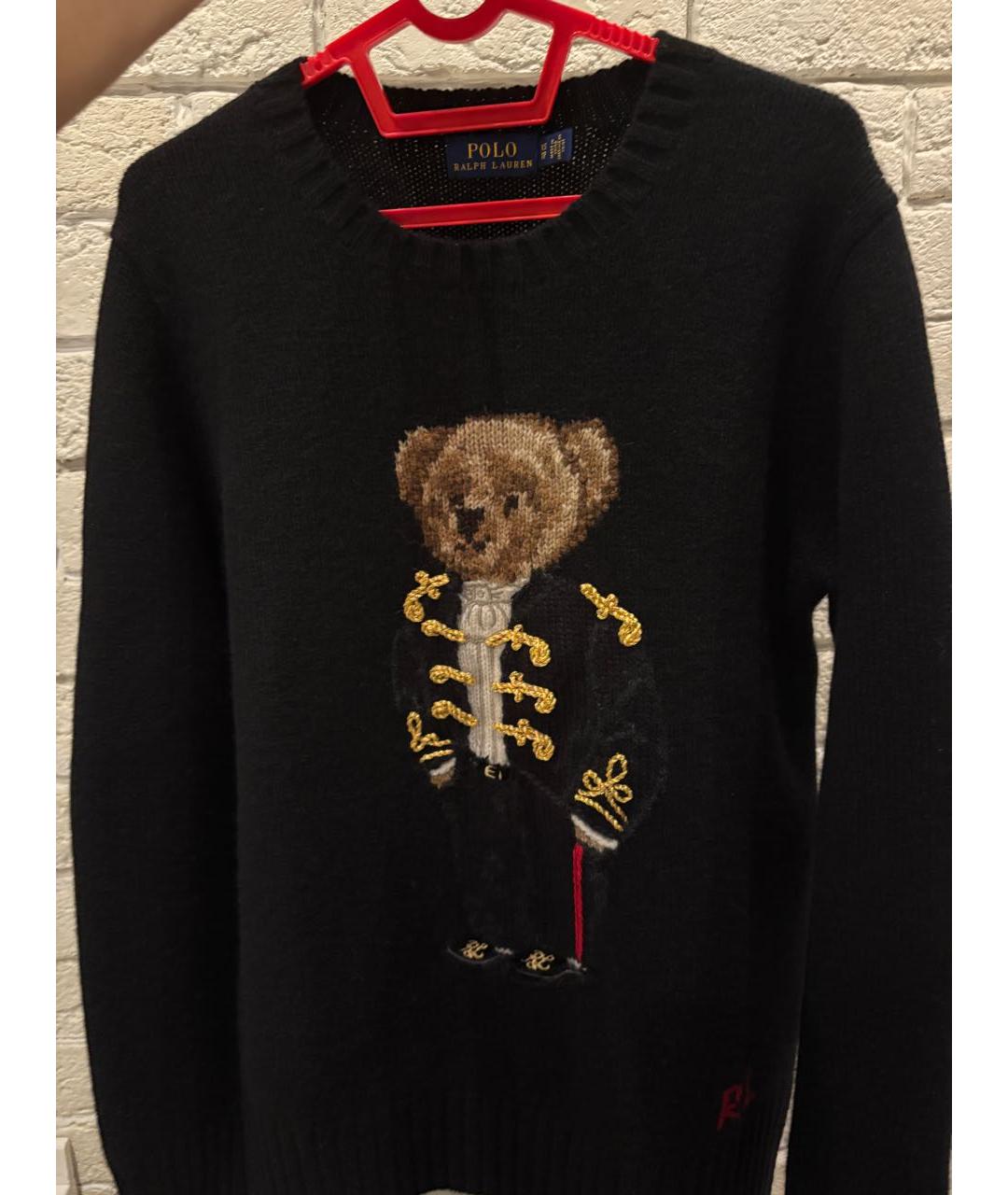 POLO RALPH LAUREN Черный шерстяной джемпер / свитер, фото 2