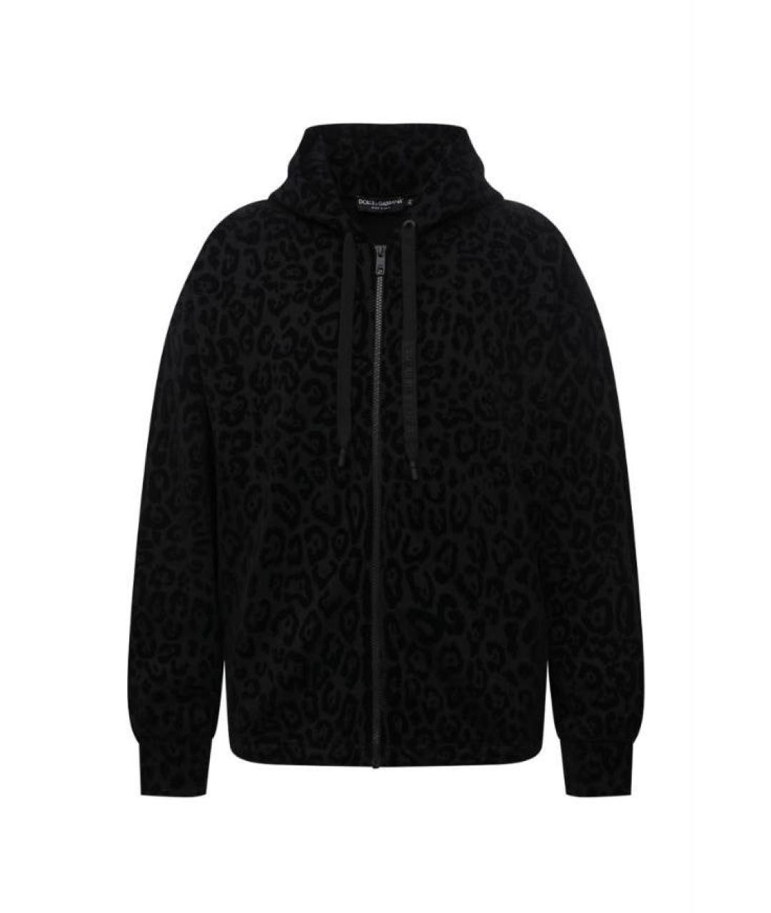 DOLCE&GABBANA Черный хлопковый спортивный костюм, фото 7