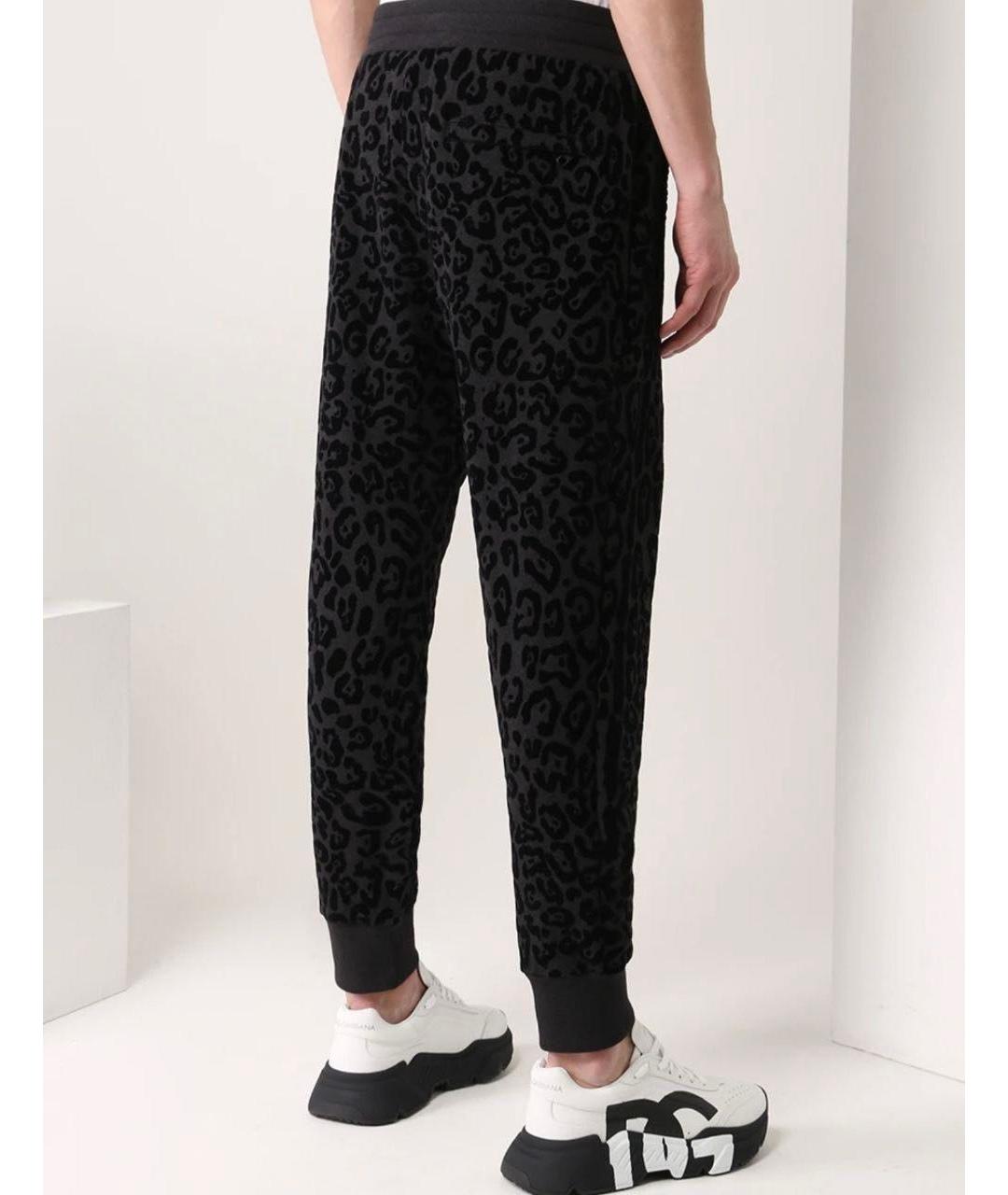 DOLCE&GABBANA Черный хлопковый спортивный костюм, фото 2