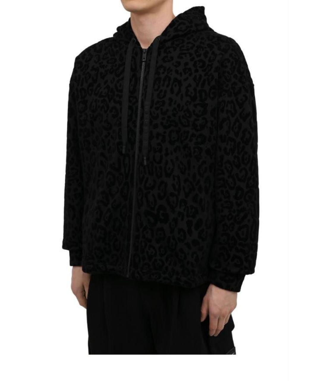 DOLCE&GABBANA Черный хлопковый спортивный костюм, фото 4