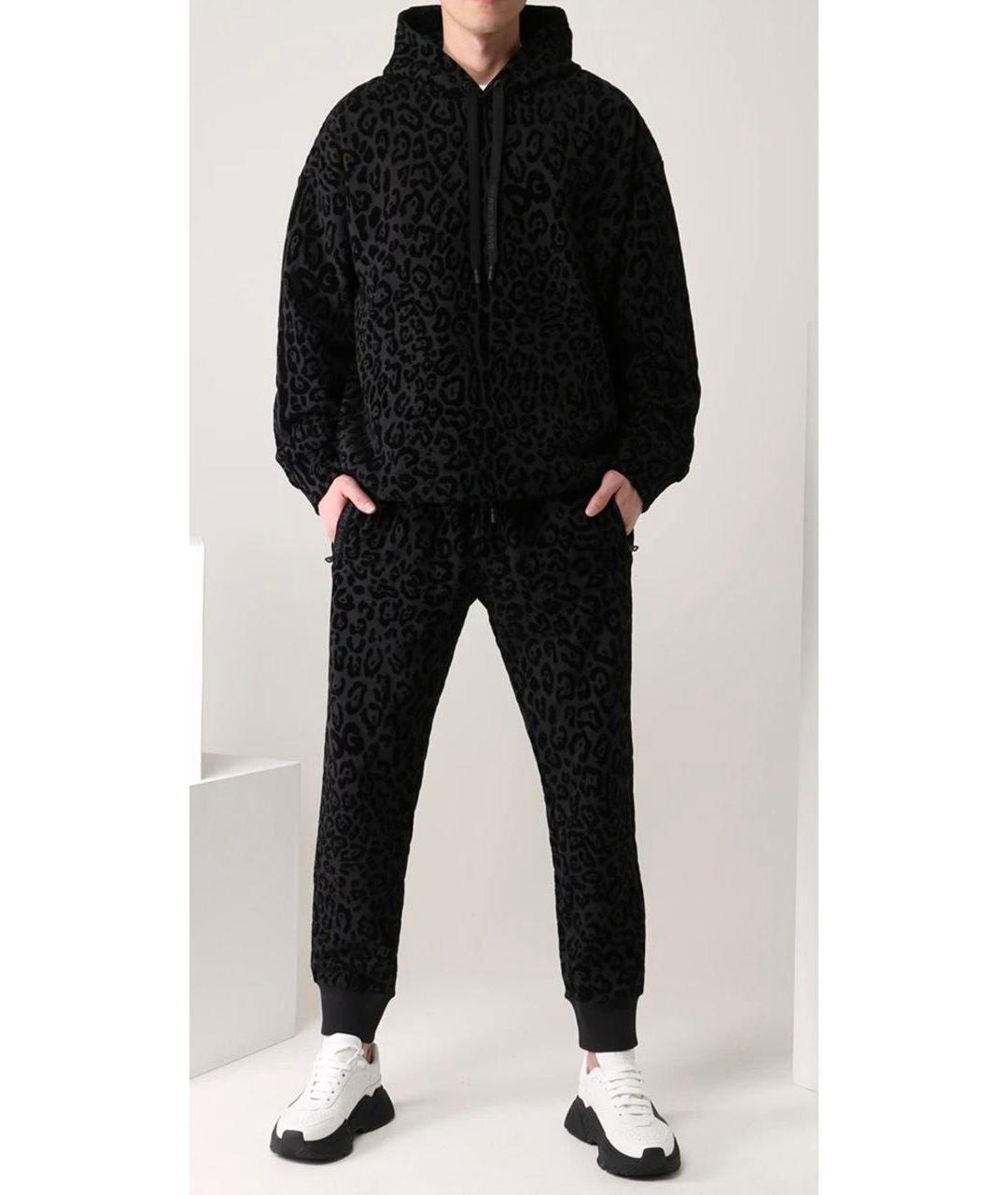 DOLCE&GABBANA Черный хлопковый спортивный костюм, фото 6
