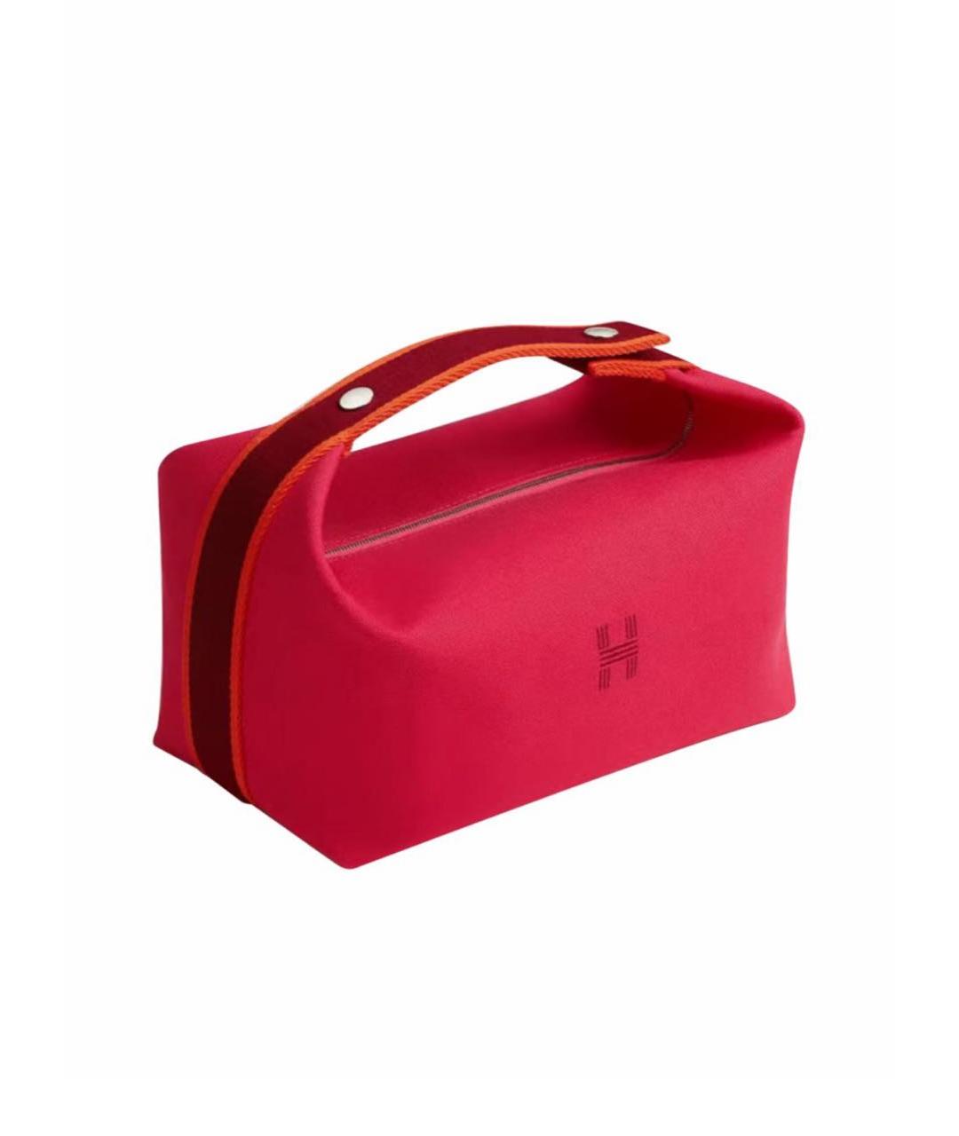 HERMES Фуксия хлопковая косметичка, фото 1
