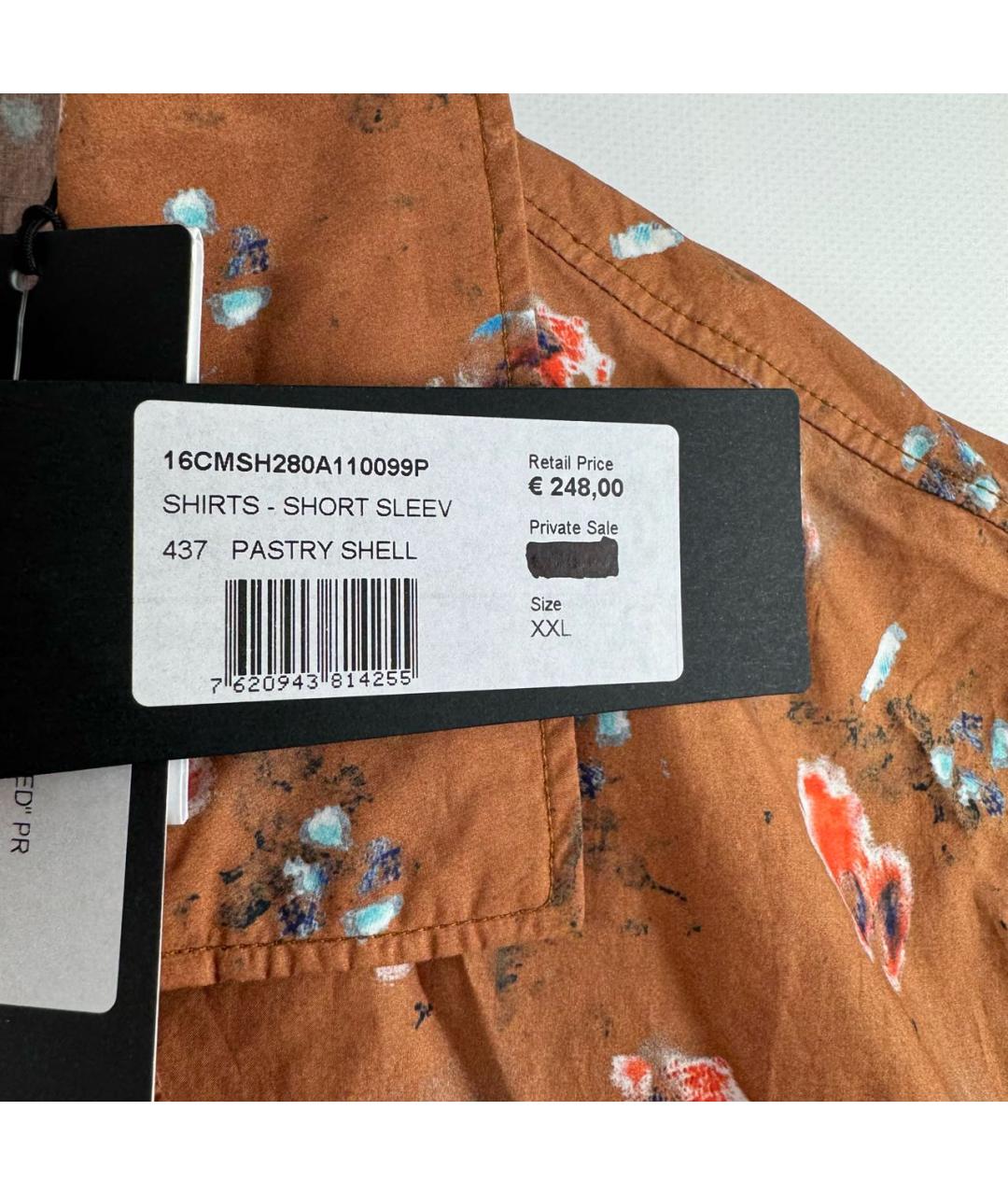 CP COMPANY Коричневая хлопковая кэжуал рубашка, фото 2