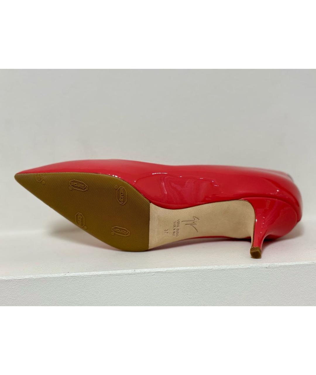 GIUSEPPE ZANOTTI DESIGN Красные кожаные туфли, фото 4