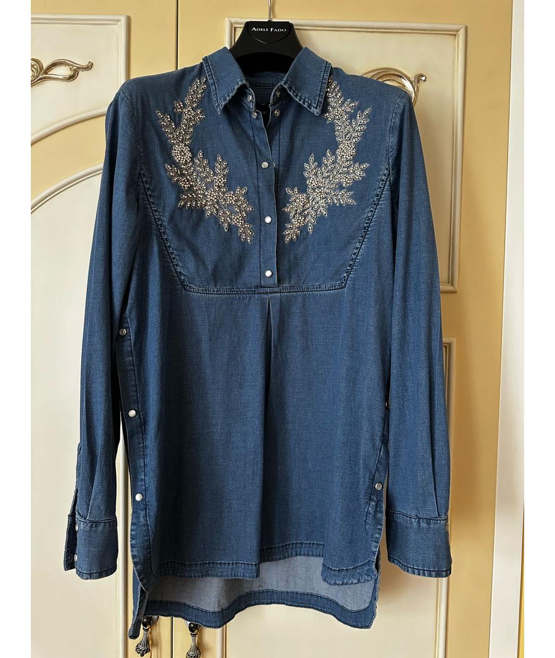 ERMANNO SCERVINO Синяя рубашка, фото 6